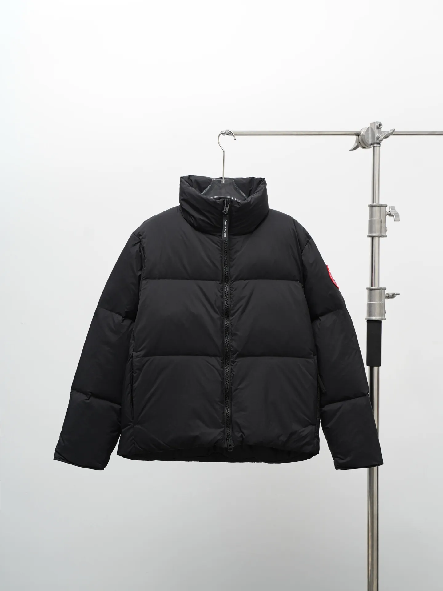 P860 CANADA GOOSE Lawrence Men's Down Jacket Large Goose Down Jacket Black (Red Label) 2802M